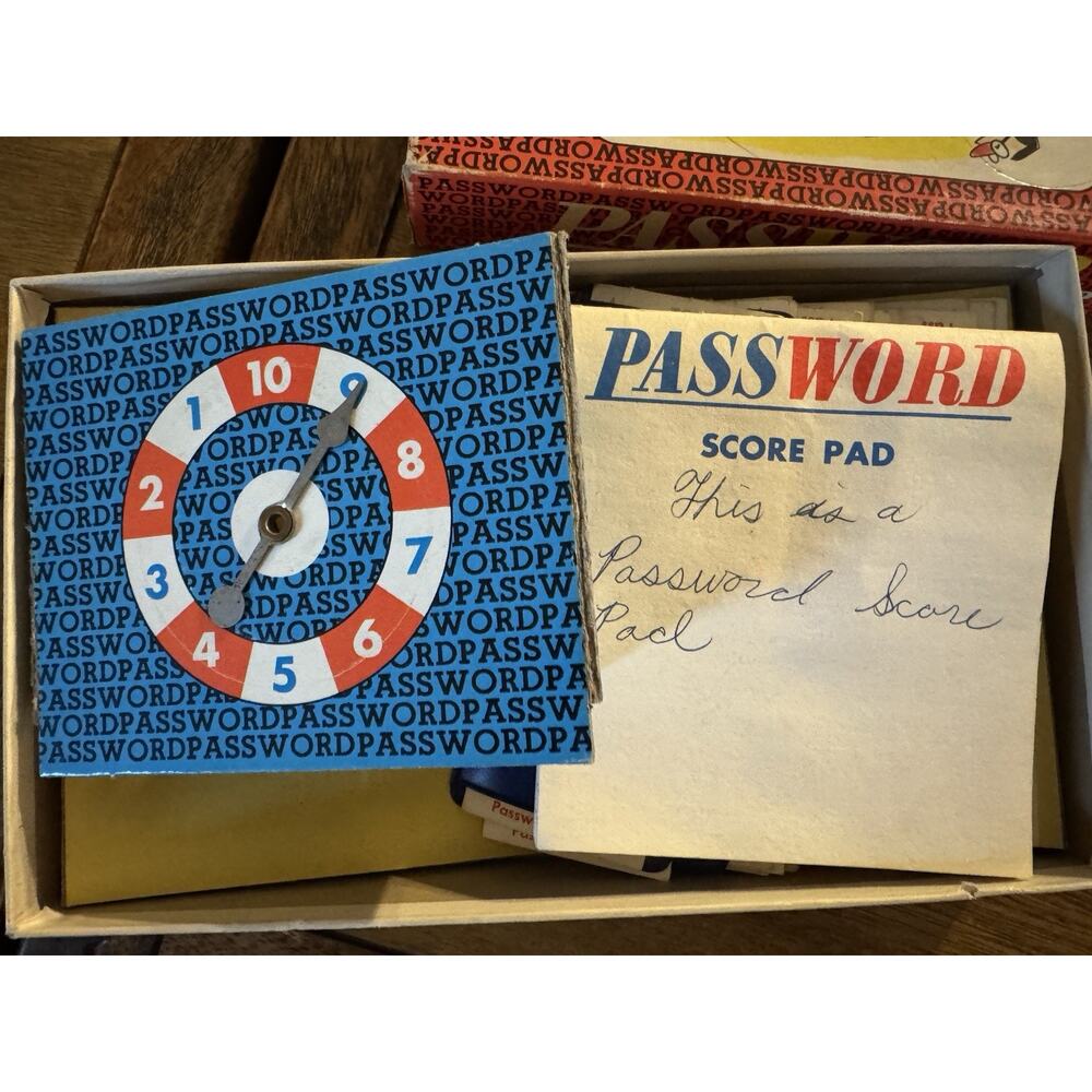 Vintage 1964 Milton Bradley Password Board Game Volume 5 No. 4260 - Picture 7 of 9
